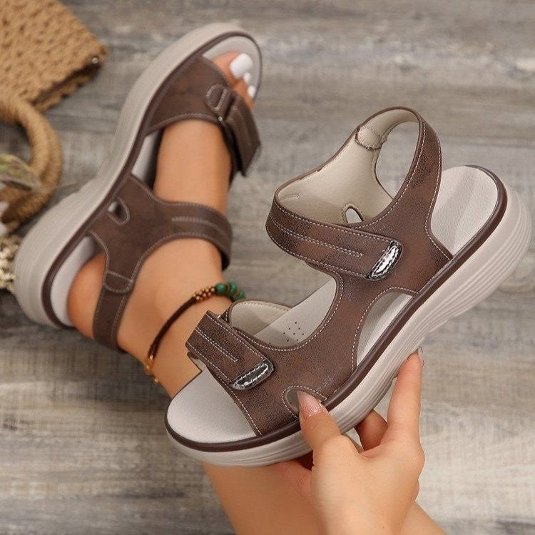 SUNKISSEDSTEP Women’s Velcro Sport Wedge Sandals