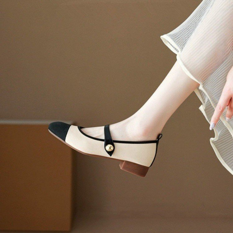 SUNKISSEDSTEP Women’s French Style Mary Jane Flats