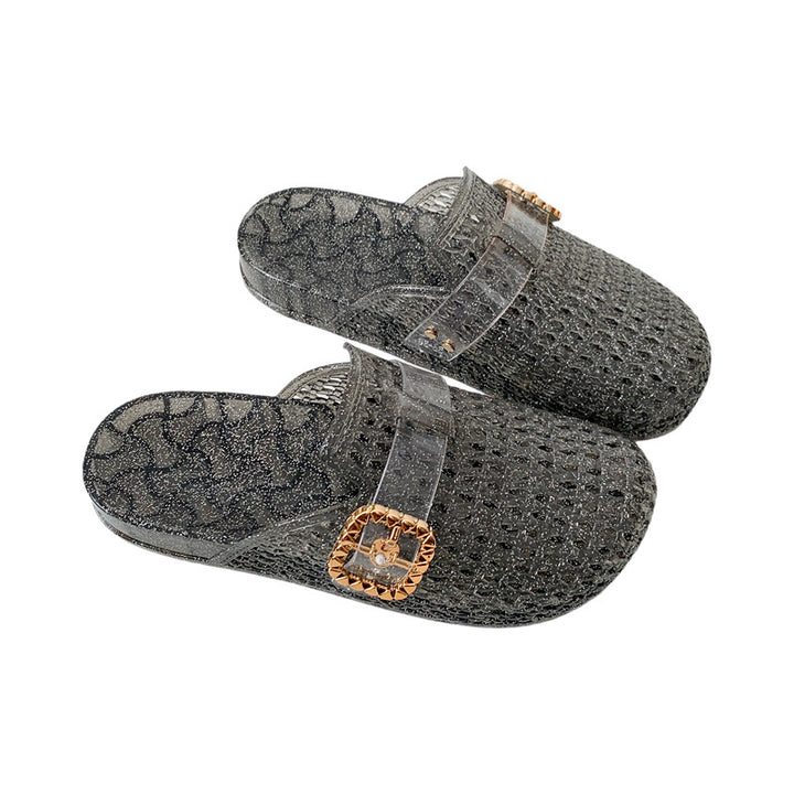 SUNKISSEDSTEP Women’s Crystal Breeze Clog Slides (US 6–8.5)