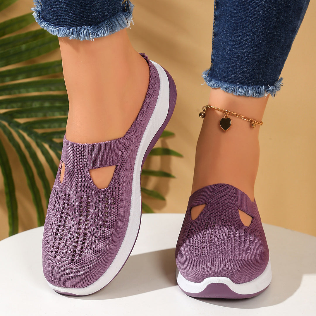 SUNKISSEDSTEP Women’s Breathable Knit Slip-On Sandals