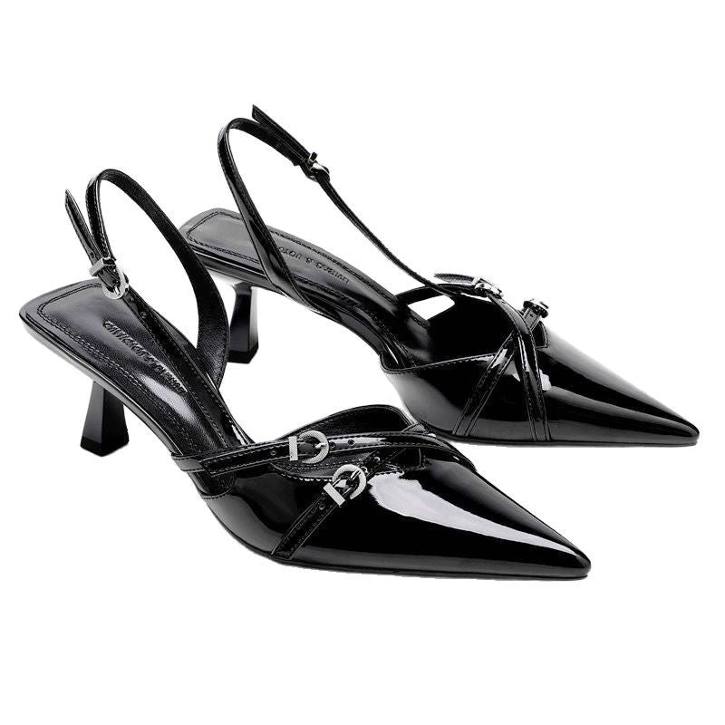 SUNKISSEDSTEP Women’s Celeste Pointed-Toe Slingback Heels (US 5.5–9.5)