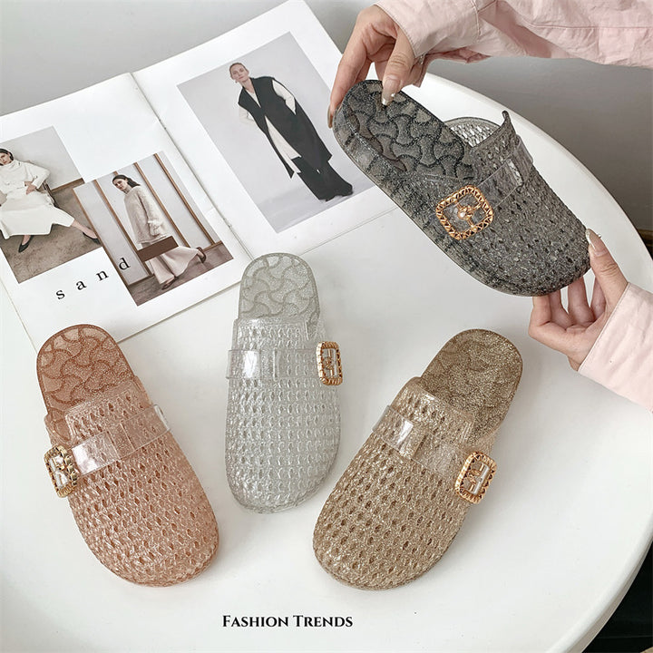 SUNKISSEDSTEP Women’s Crystal Breeze Clog Slides (US 6–8.5)