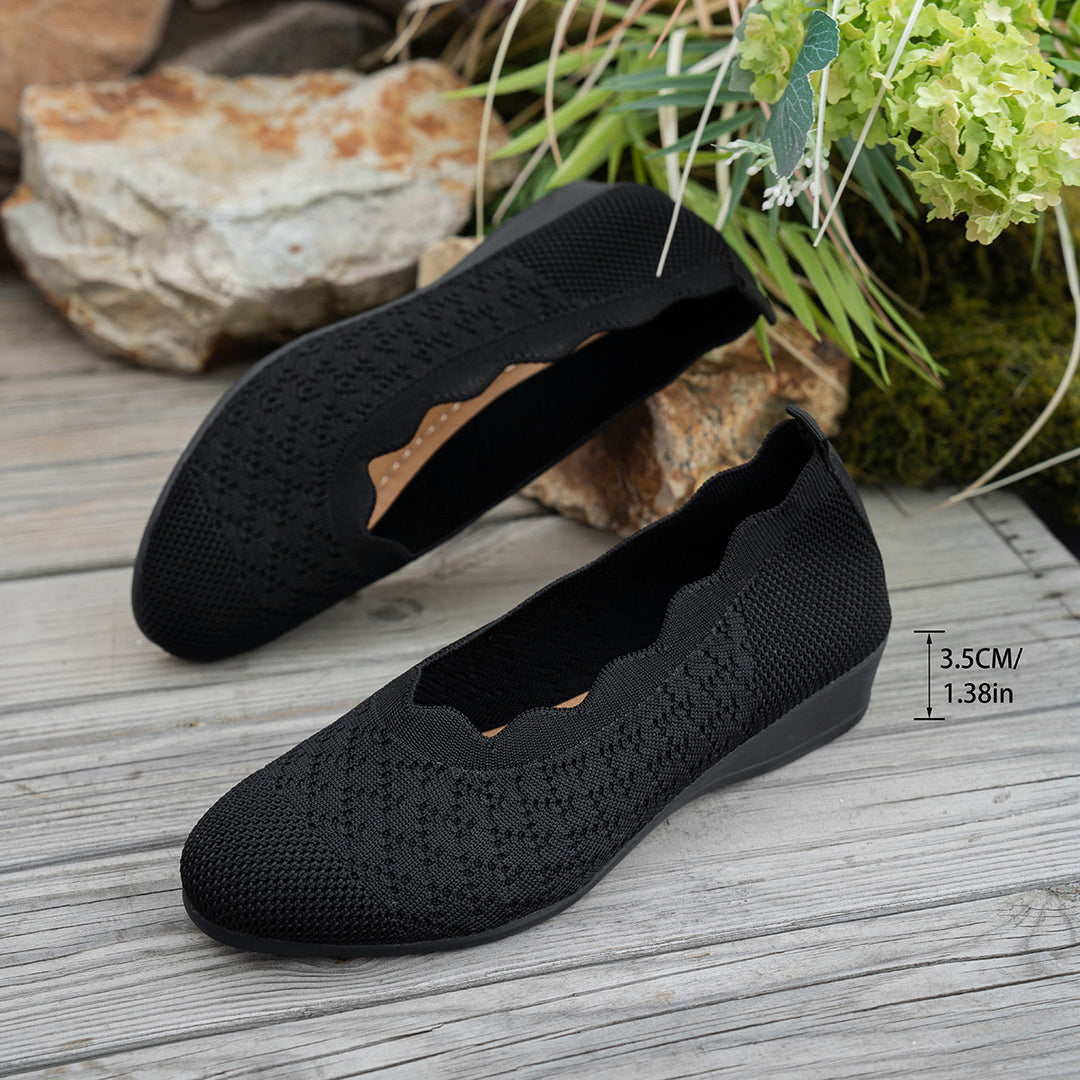 SUNKISSEDSTEP Women’s Airy Knit Comfort Flats