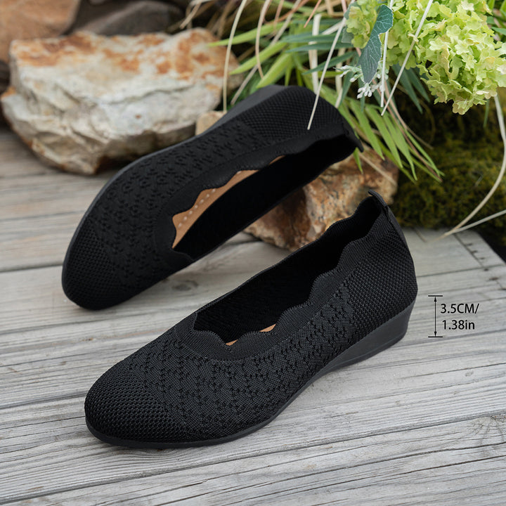 SUNKISSEDSTEP Women’s Airy Knit Comfort Flats