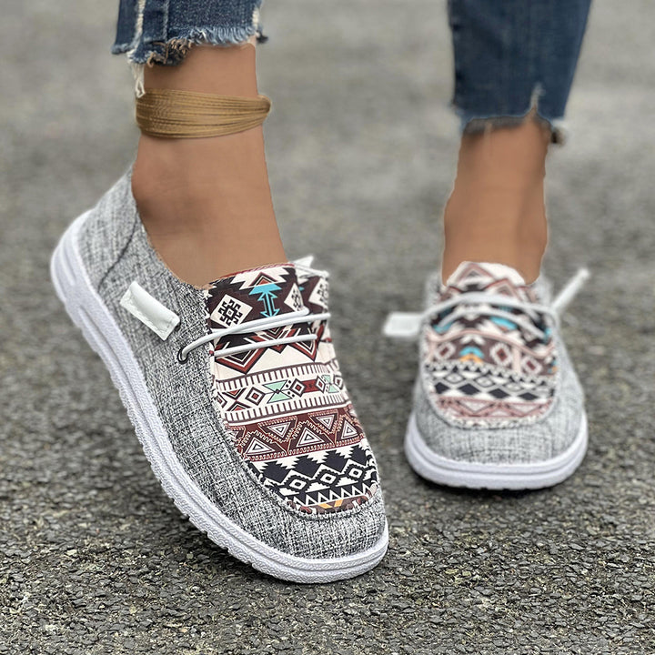 SUNKISSEDSTEP Women’s TerraWeave Casual Canvas Loafers