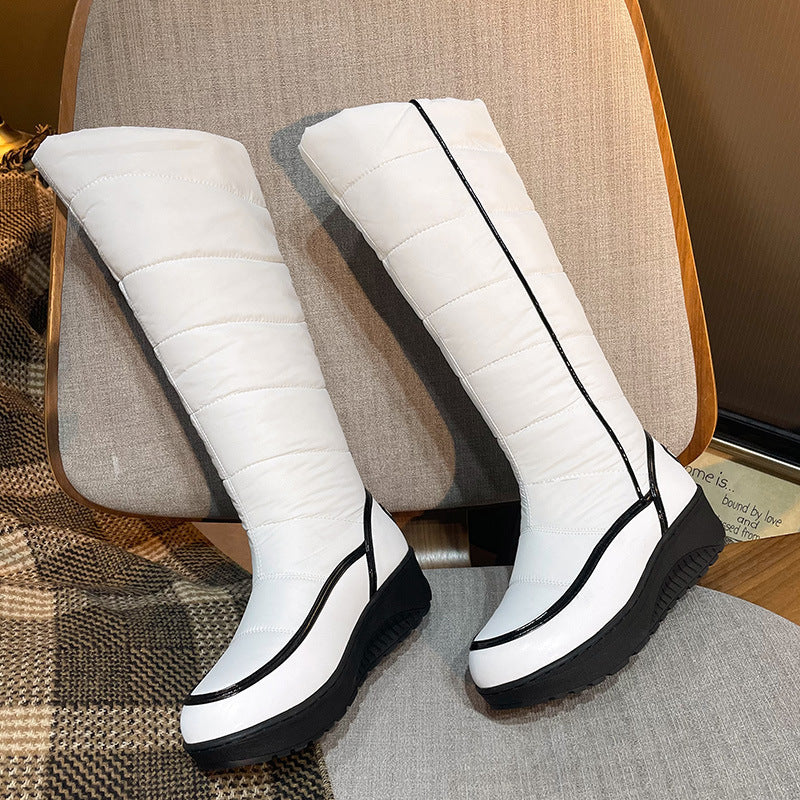 SUNKISSEDSTEP Women’s Quilted Knee-High Winter Snow Boots