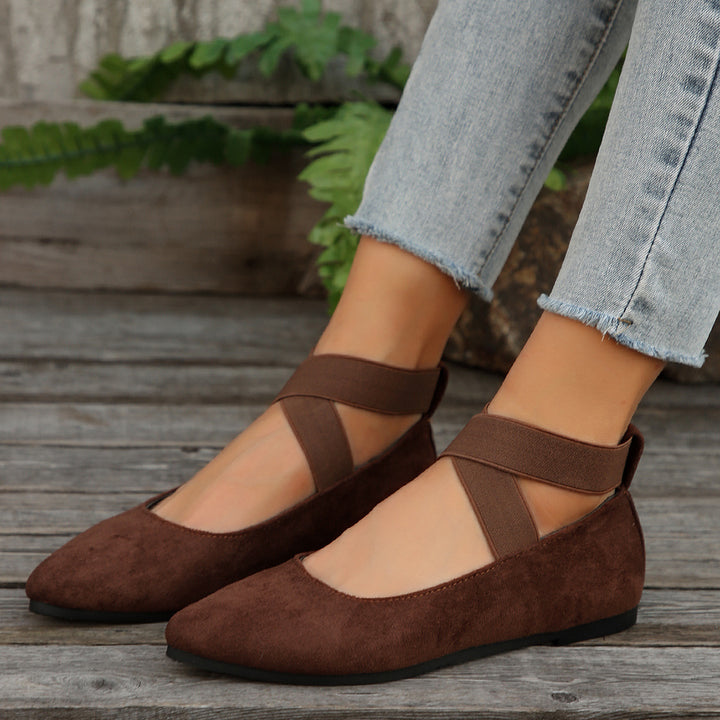 SUNKISSEDSTEP Women’s Velvet Mary Jane Flats