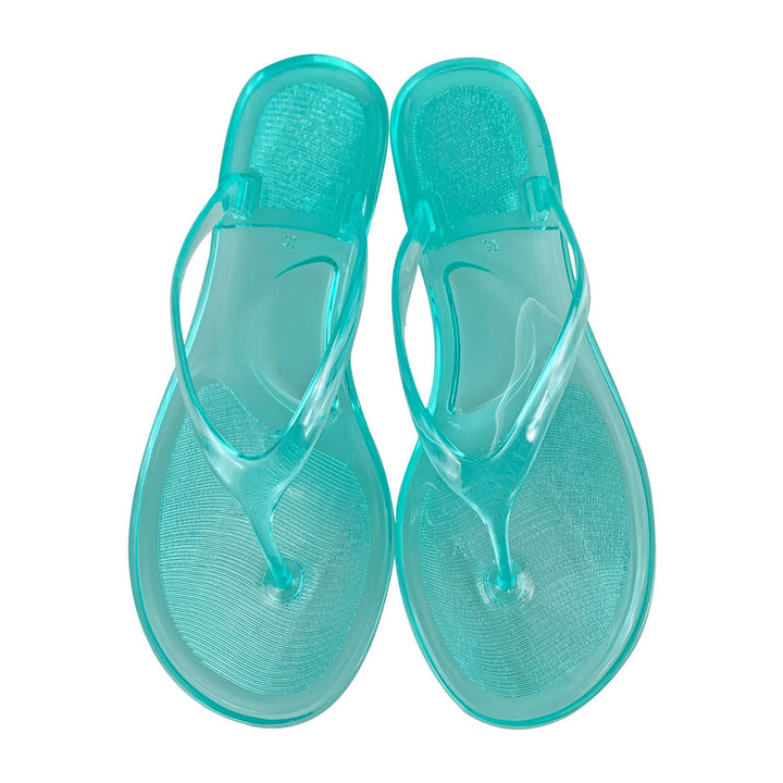SUNKISSEDSTEP Women’s Crystal Jelly Flip-Flop Sandals (US 6–9)