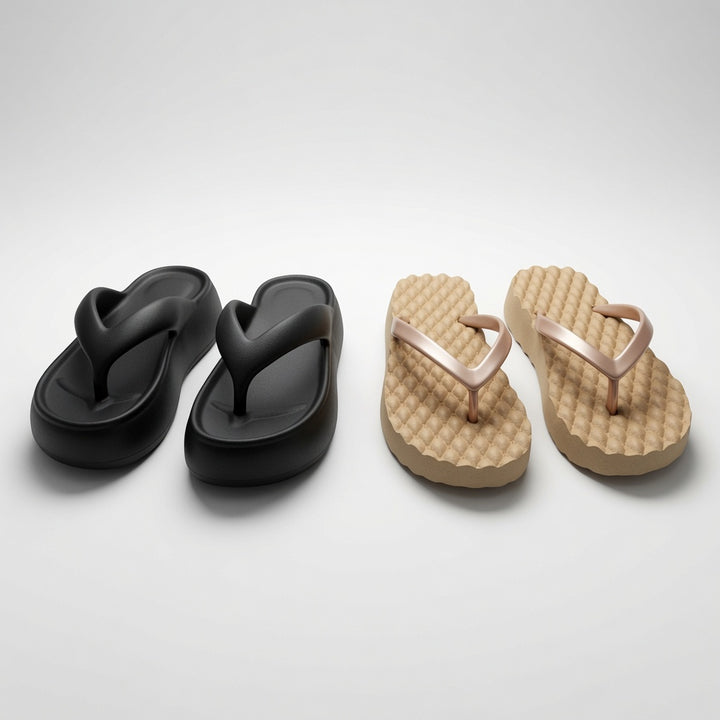 SUNKISSEDSTEP Women’s CloudStep Flip-Flop Bundle (2-Pair Set) (US 5.5–8.5)