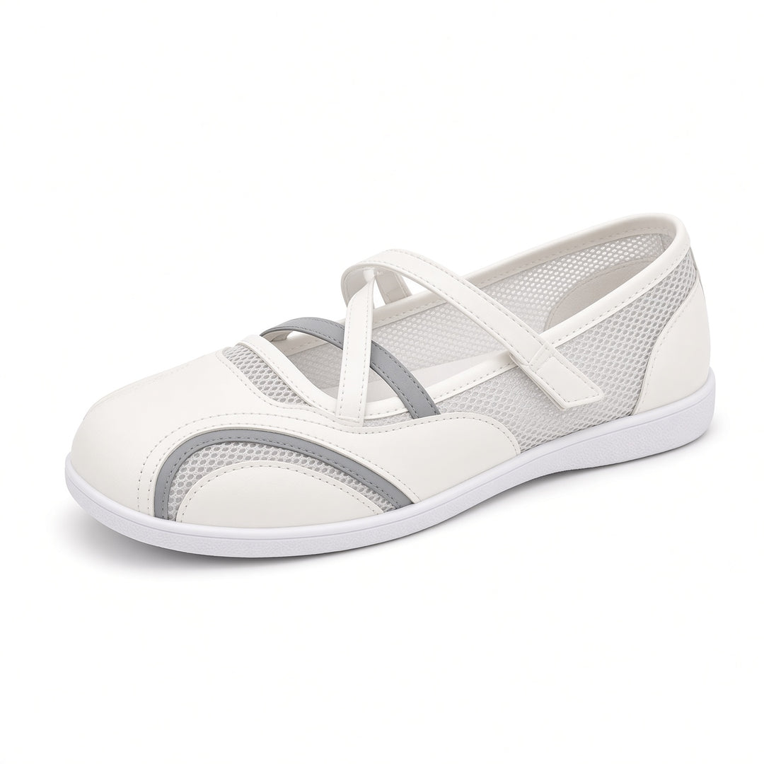 SUNKISSEDSTEP Women’s Airy Mesh Mary Jane Walking Flats