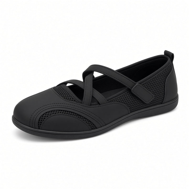 SUNKISSEDSTEP Women’s Airy Mesh Mary Jane Walking Flats
