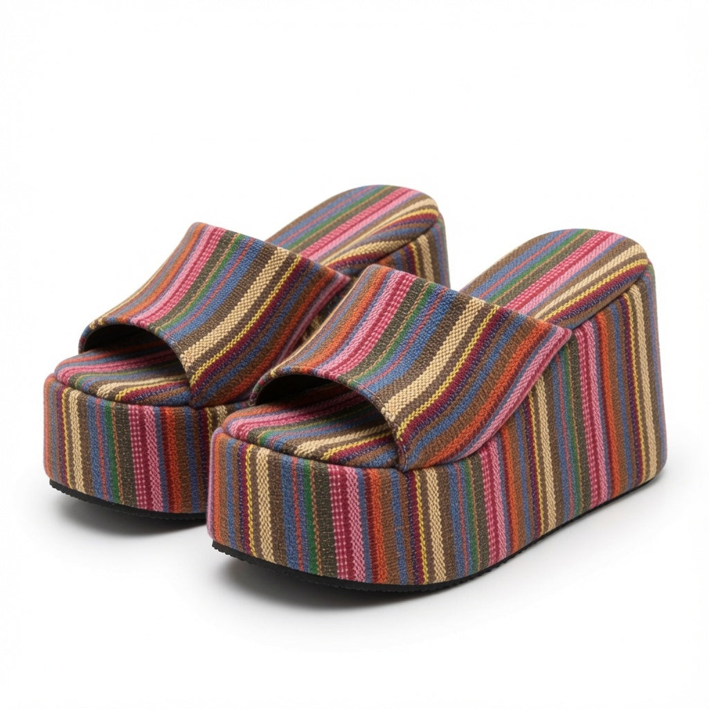 Multi-Style Platform Wedge Sandals