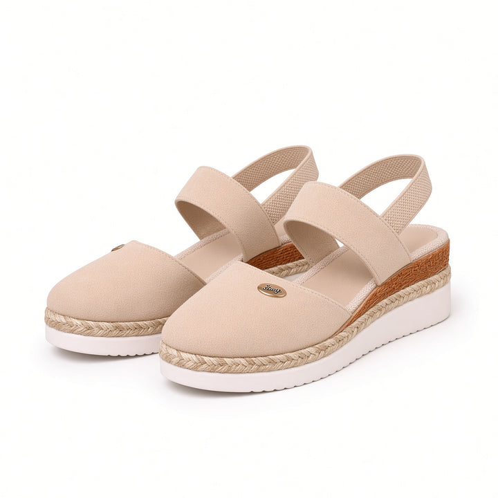 SUNKISSEDSTEP Women’s Espadrille Slingback Wedge Sandals