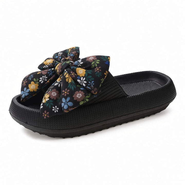 SUNKISSEDSTEP Women’s Bow Platform EVA Slide Sandals
