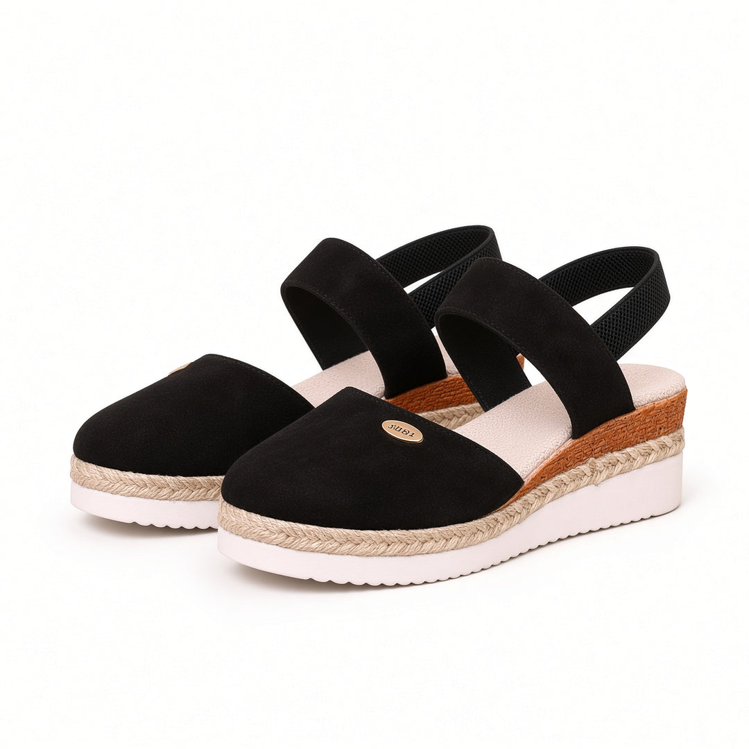 SUNKISSEDSTEP Women’s Espadrille Slingback Wedge Sandals