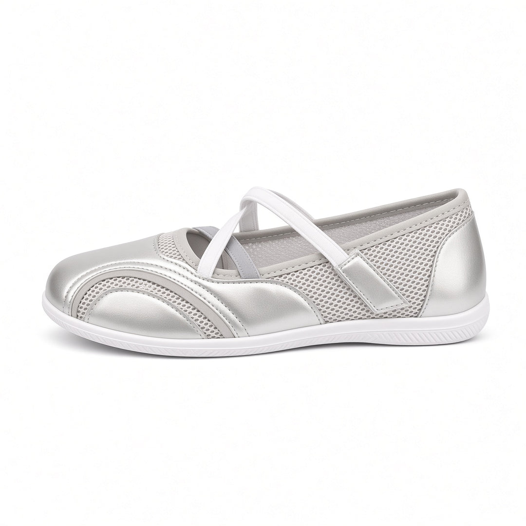 SUNKISSEDSTEP Women’s Airy Mesh Mary Jane Walking Flats