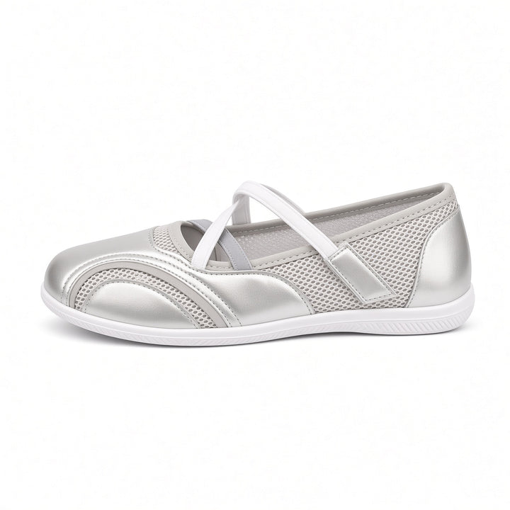 SUNKISSEDSTEP Women’s Airy Mesh Mary Jane Walking Flats