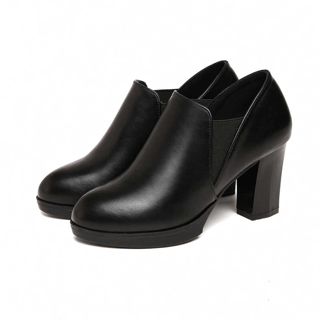 SUNKISSEDSTEP Women’s Workday Block Heel Slip-On Shoes