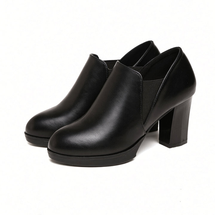 SUNKISSEDSTEP Women’s Workday Block Heel Slip-On Shoes